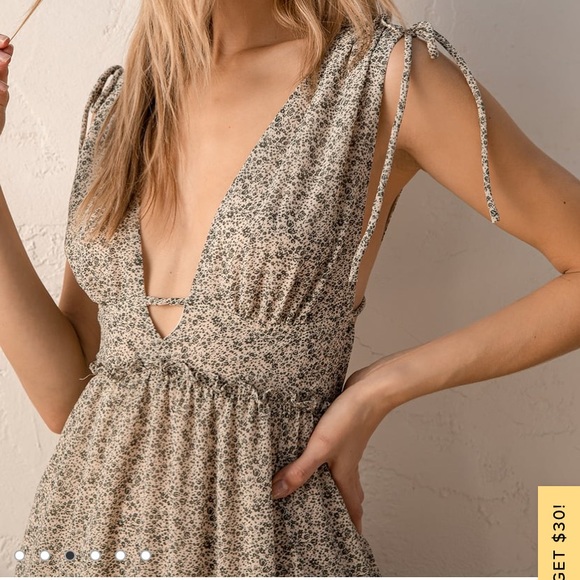 Lulus midi boho tiered dress - Picture 4 of 6